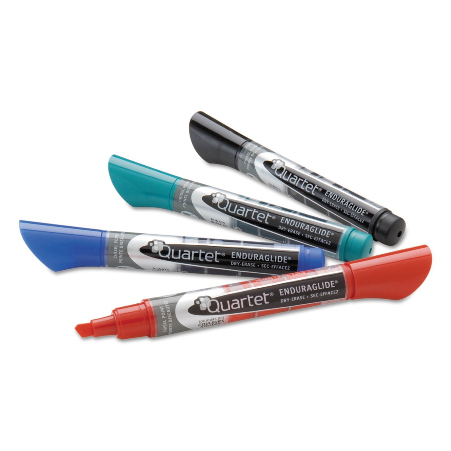Quartet Dry Erase Markers, Whiteboard Markers, Bullet Tip, EnduraGlide, Assorted Classic Colors, 4 Pack (5001-1MA)
