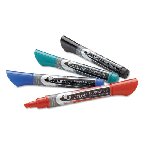 Quartet Dry Erase Markers, Whiteboard Markers, Bullet Tip, EnduraGlide, Assorted Classic Colors, 4 Pack (5001-1MA)
