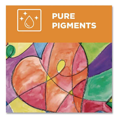 Dixon Semi-Moist Oval Pan 8-Watercolors Set