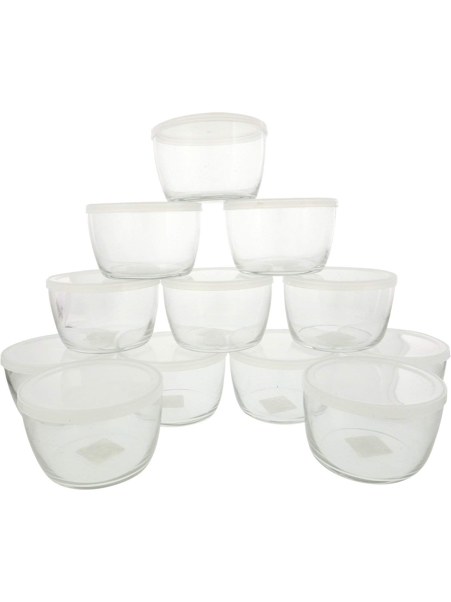 Libbey 16-Ounce Bowl with Plastic Lid, Set of 12