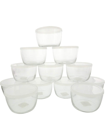 Libbey 16-Ounce Bowl with Plastic Lid, Set of 12