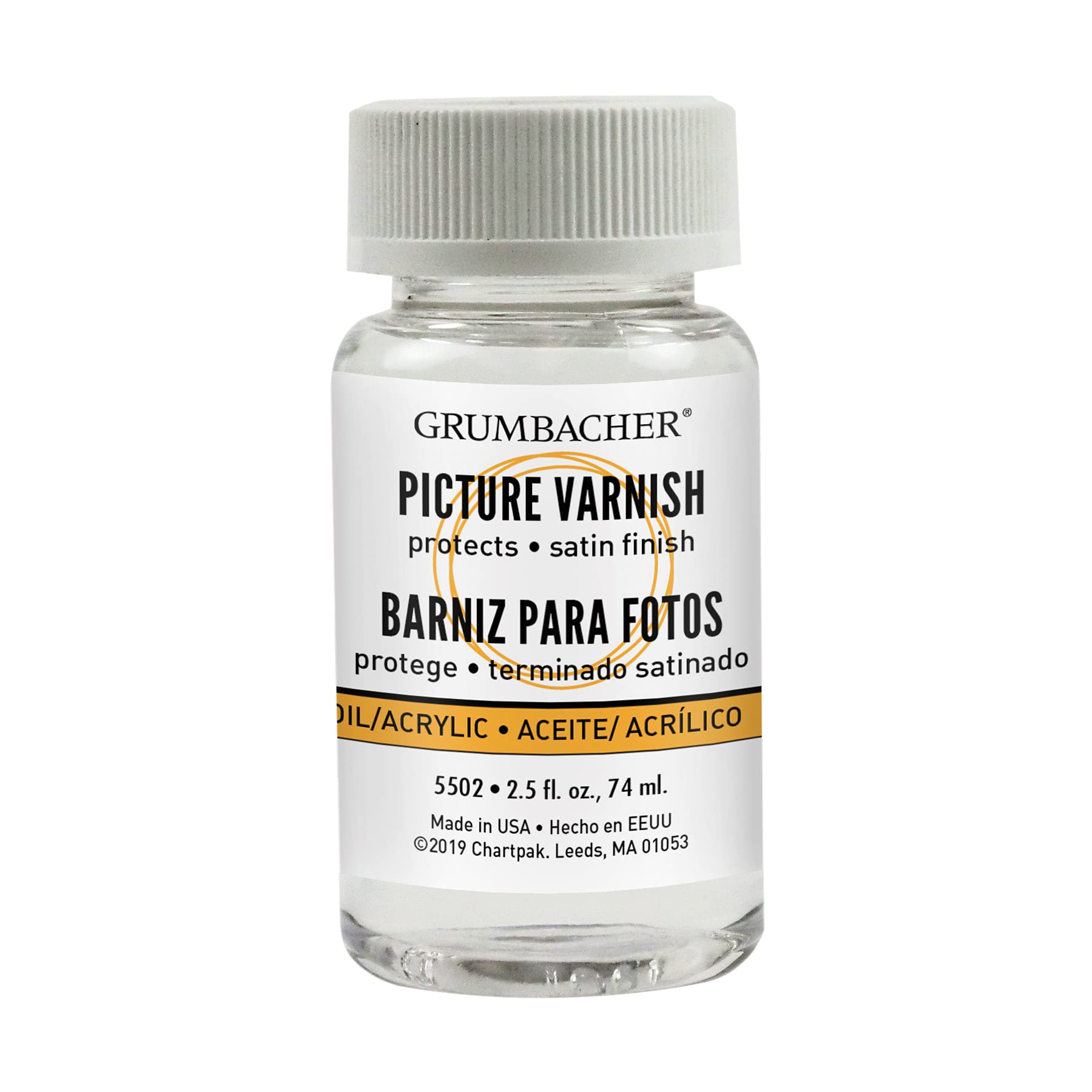 Grumbacher Picture Varnish for Oil & Acrylic Paintings 2-1/2 Oz. Jar, #550-2, 2.5 Fl Oz (Pack of 1)