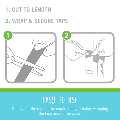 VELCRO Brand ONE-WRAP Ties | Tree and Plant Supports for Effective Growing | Strong Gardening Grips are Reusable and Adjustable | Cut-to-Length, 18 ft x 2 in, Green-Recycled Plastic
