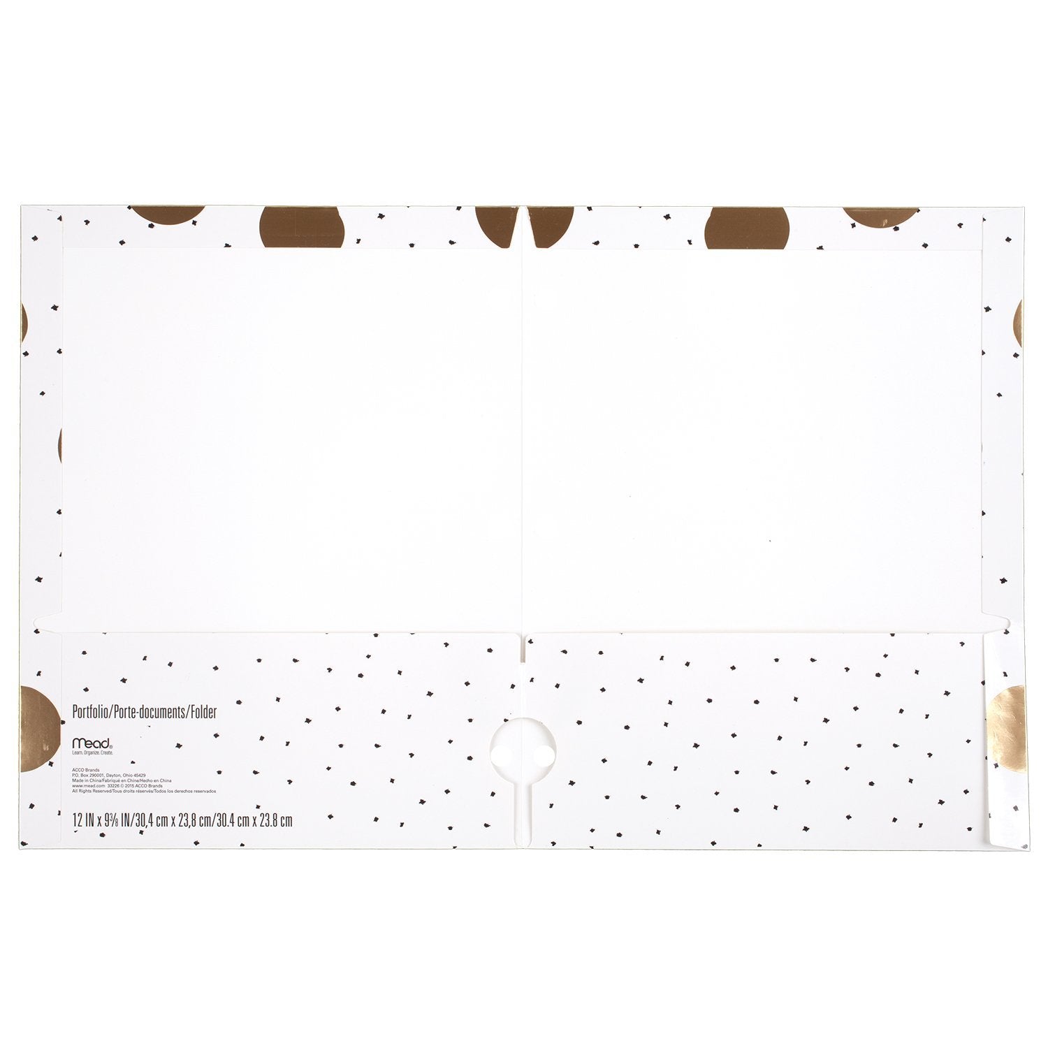 Mead Pocket Folder, 2-Pocket, 12" x 9-3/8", Shape It Up, Design Selected Selected For You, 1 Count (33226)