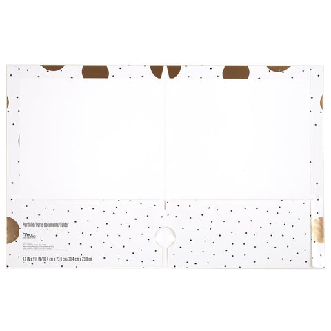 Mead Pocket Folder, 2-Pocket, 12" x 9-3/8", Shape It Up, Design Selected Selected For You, 1 Count (33226)
