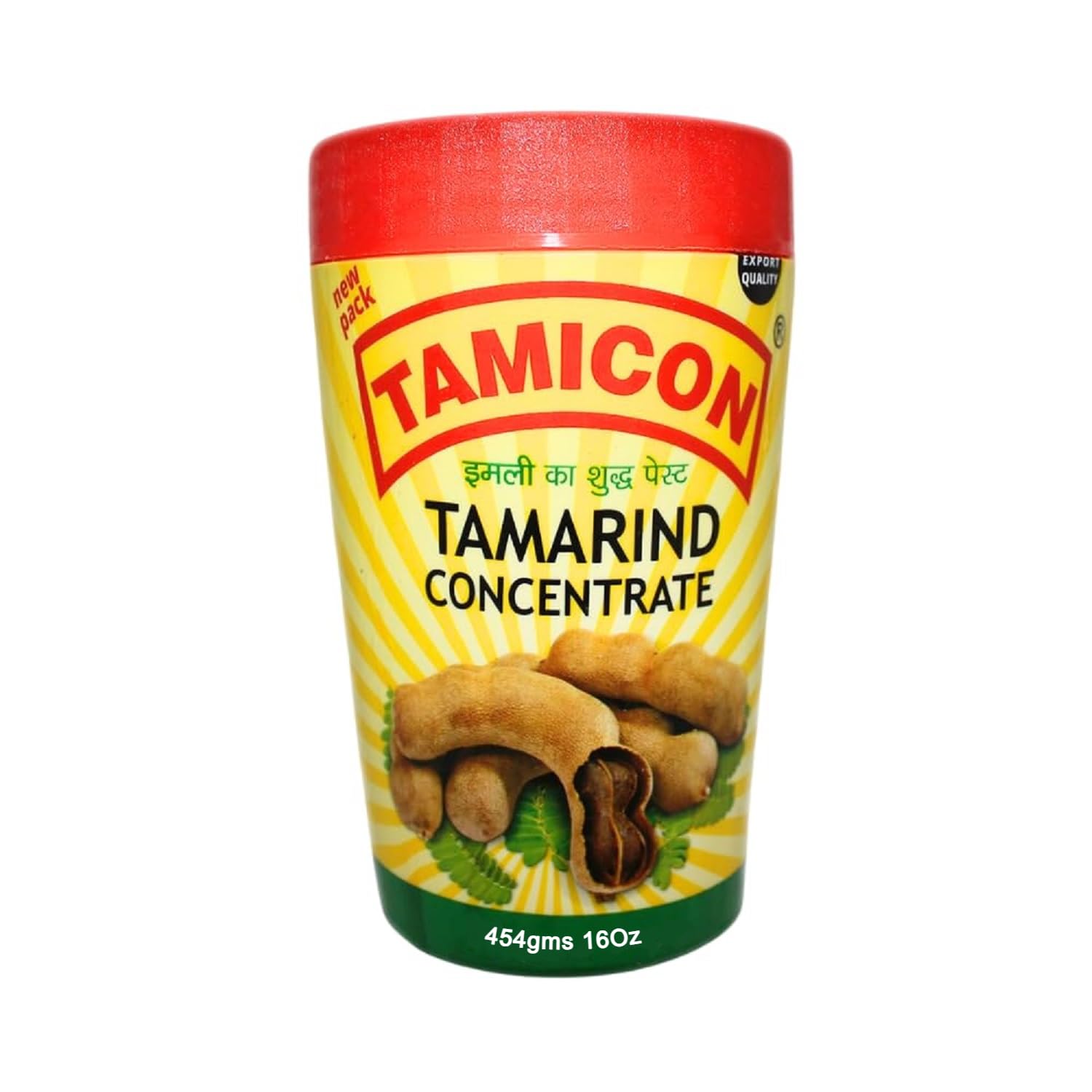 Tamicon Tamarind Concentrate | Sweet & Sour Tamarind Paste | Authentic South Indian Style Flavor | Perfect for Curries, Sauces, Dips & Soups | 16.01 Oz (454gm)