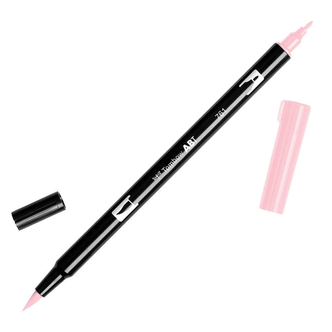 Tombow 56586 Dual Brush Pen Art Marker, 761 - Carnation, 1-Pack. Blendable, Brush and Fine Tip Marker