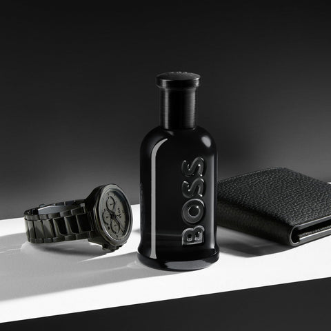 Hugo Boss Bottled Parfum – Woody Ambery Men's Cologne – With Notes of Leather, Orris & Wood – Long Lasting Fragrance