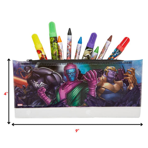 Innovative Designs Marvel Avengers Coloring Art and Sticker Set for Boys and Girls, 30 Pcs.