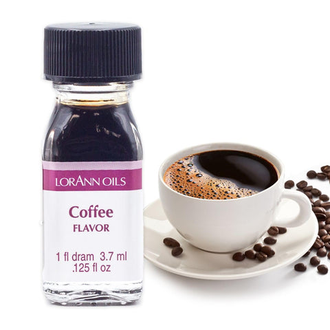 LorAnn Oils Super Strength Flavoring - Used For Candy Making, Flavoring, Baking, Hard Candy, & Flavor Oils - Bold, Natural Flavors 4X Stronger Than Extracts - Coffee, Pack of 2, 0.125 fl oz