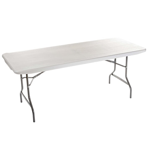 Iceberg IndestrucTable Commercial Folding Table, Indoor/Outdoor, Platinum, 30" W x 72" L x 29" H