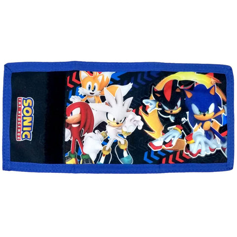 Sonic the Hedgehog Team Trifold Nylon Walletn, Water Resistant