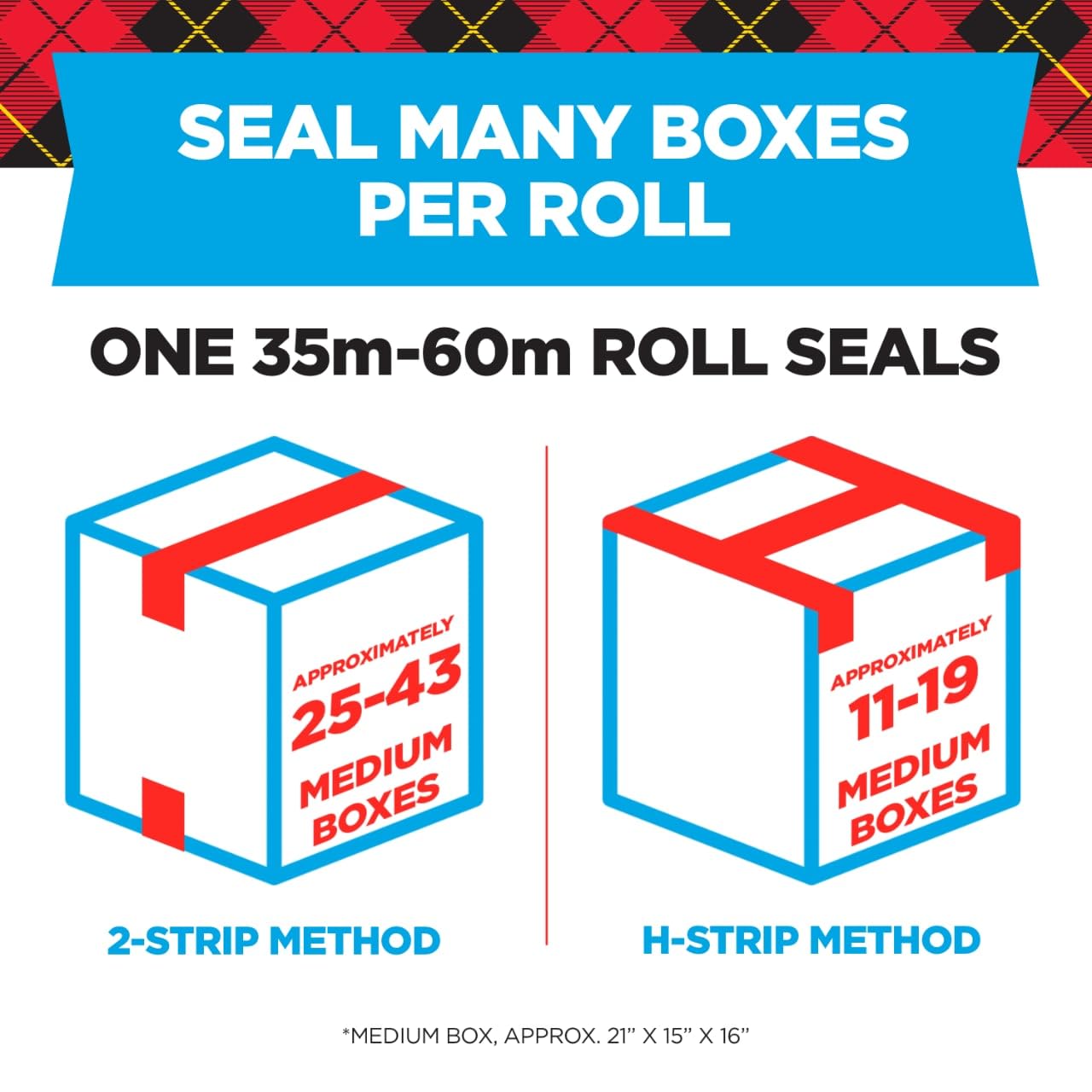 Scotch Heavy Duty Shipping Packing Tape, Clear, Shipping and Packaging Supplies, 1.88 in. x 54.6 yd., 36 Refill Tape Rolls