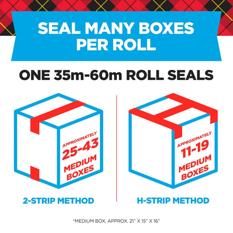 Scotch Heavy Duty Shipping Packing Tape, Clear, Shipping and Packaging Supplies, 1.88 in. x 54.6 yd., 36 Refill Tape Rolls
