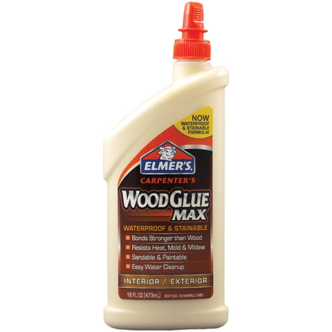 Elmer's Carpenter's Wood Glue Max, Interior and Exterior, 16 Ounces