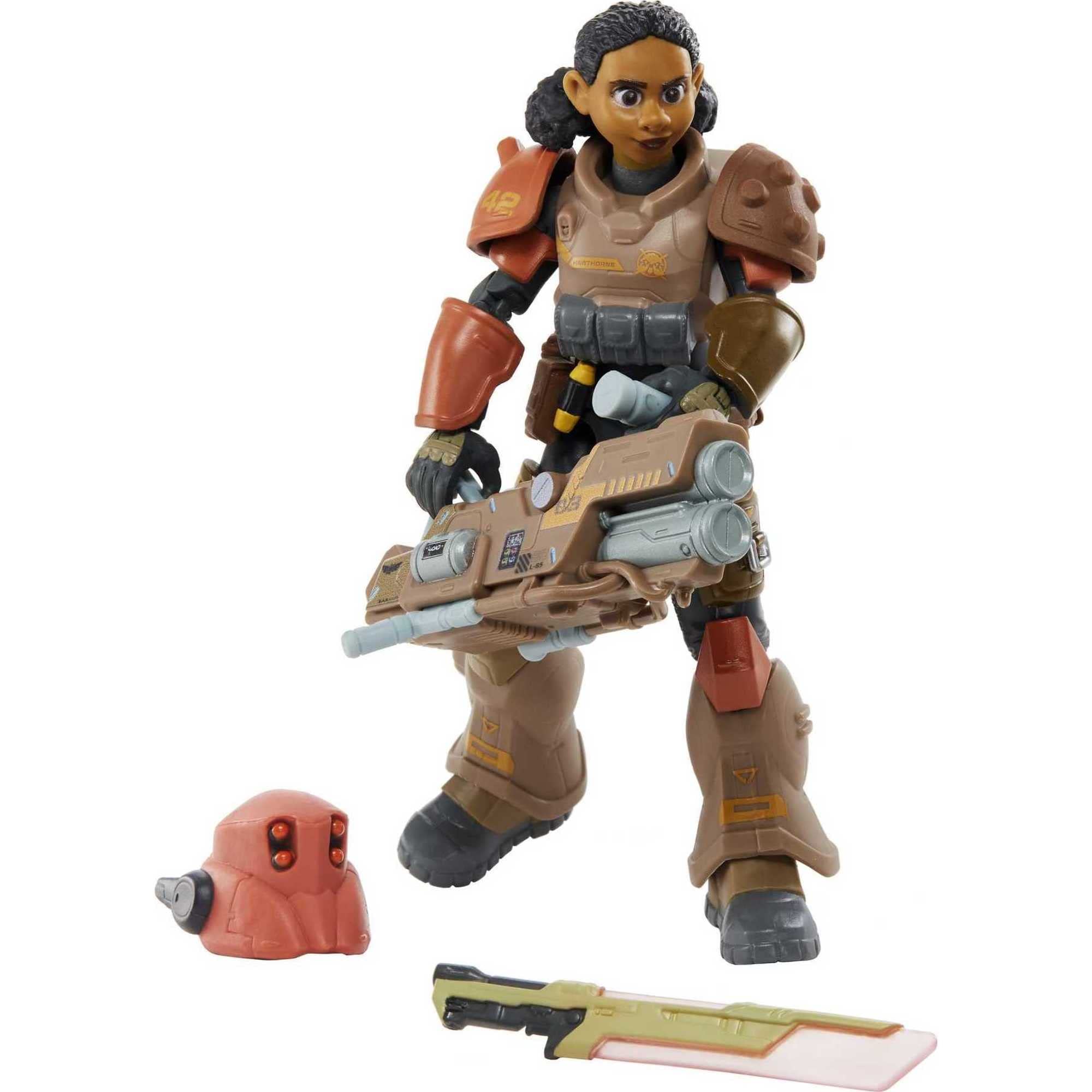 Mattel Disney and Pixar Lightyear Collector Action Figure, 7-in Scale Jr Zap Patrol Izzy Hawthorne, Articulated with Accessories