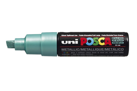 Posca Acrylic Paint Marker, Broad Chisel, Metallic Green