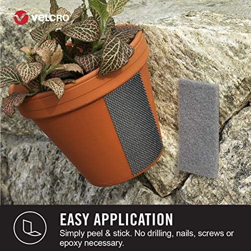 VELCRO Brand Outdoor Heavy Duty Strips | 4in x 1in (10Pk) | Holds 15 lbs | Black Extreme Hook and Loop Tape Industrial Strength Adhesive | Weather Resistance for Rough Surfaces (91841)