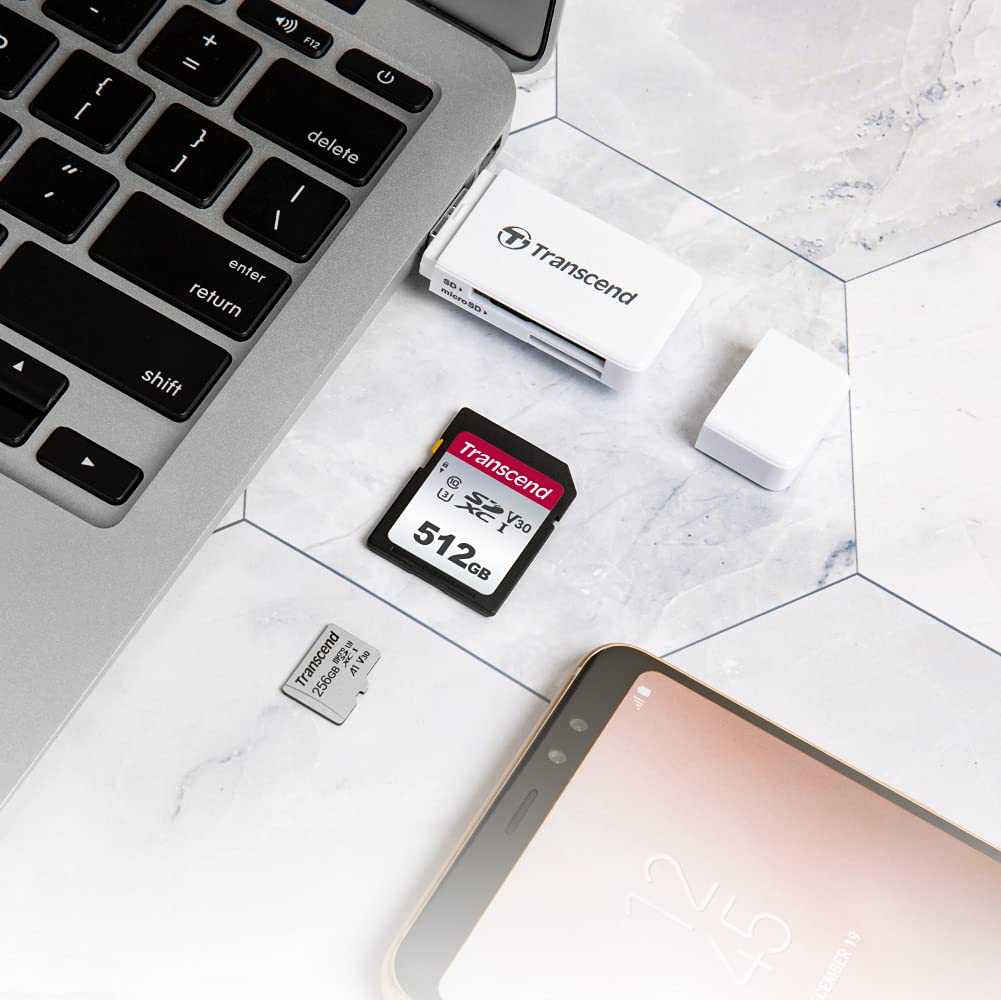 Transcend SDC300S 8GB SDHC SD Card, Compatible with Legacy DSLRs, Trail Cameras, Digital Camcorders & Audio Recorders, Up to 20MB/s, Full HD Video Support, Class 10 Stable Performance Memory Card