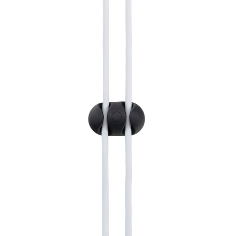 Bluelounge BLUCDXL2BL CableDrop Cable Organizer, 0.70" x 2" x 1.30", Black, 2 Piece