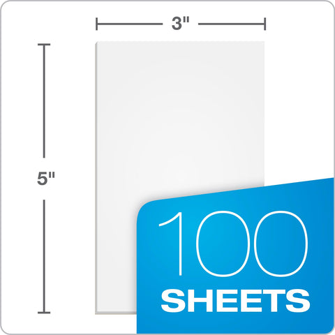 TOPS Memo Pads, 3" x 5", White Paper, 100 Sheets, 12 Pack (7820)