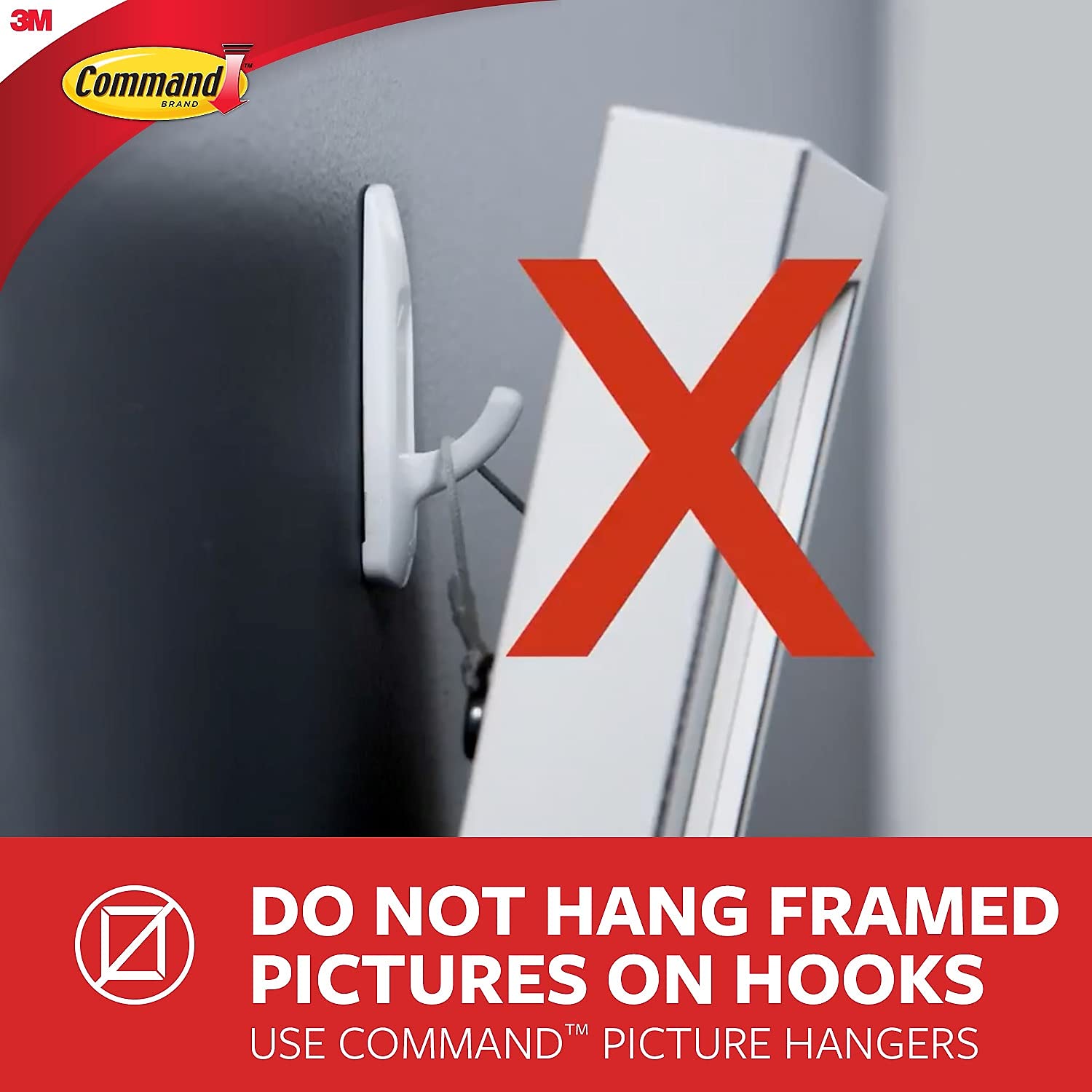 Command Bath Medium Hook Value Pack, Total 12 Medium Hooks with 6 Water Resistant Strips, 2-Pack of 6 Hooks, Organize Damage-Free