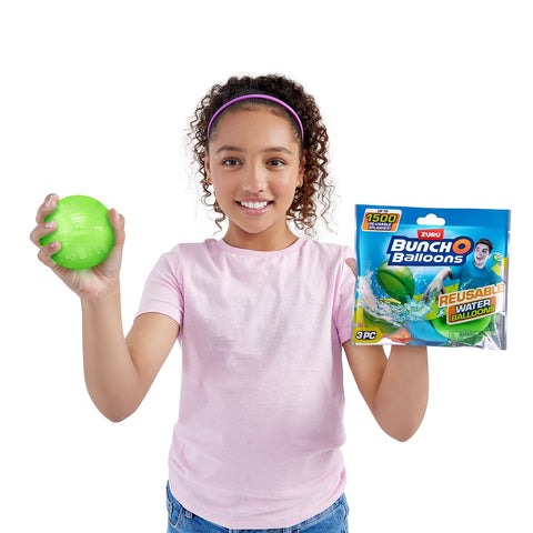 Bunch O Balloons Reusable Water Balloons, 3 Pack,for Kids, Adults (3 Pack - Asst. Colors)