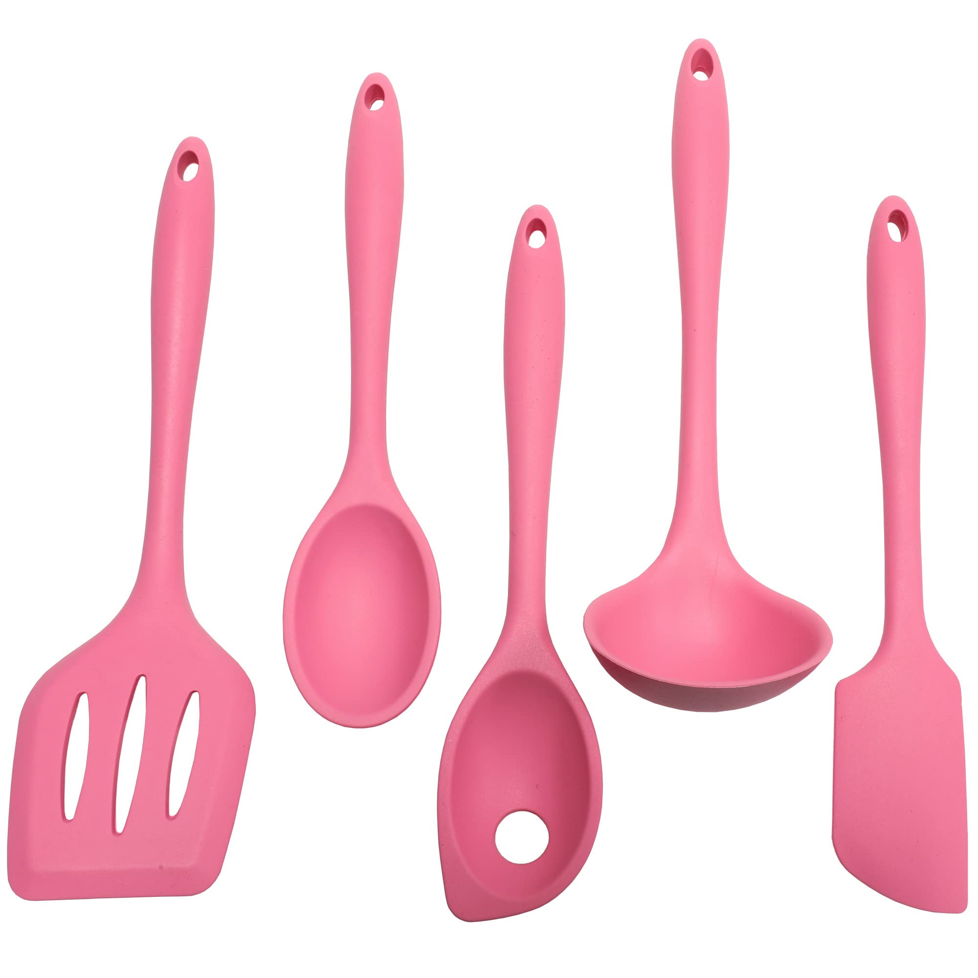 Chef Craft Premium Silicone Cooking Ladle, 11.25 inch, Pink