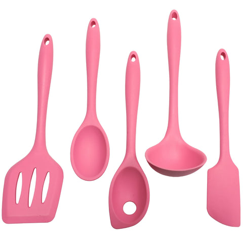 Chef Craft Premium Silicone Cooking Ladle, 11.25 inch, Pink
