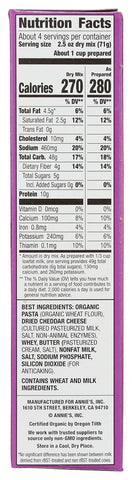 Annie's Homegrown Macaroni & Cheese - Family Size Shells & White Cheddar - 10.5 oz