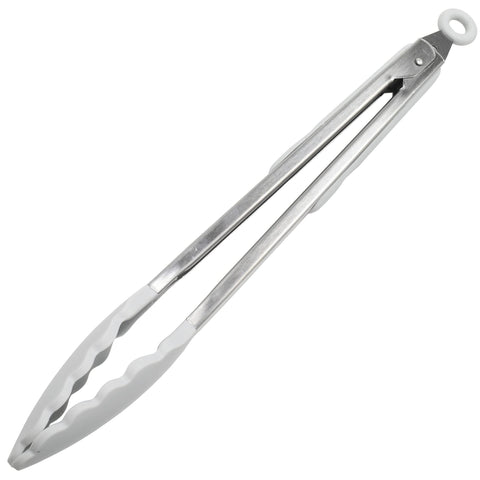 Chef Craft Premium Silicone Cooking Tongs, 12 inch, Gray
