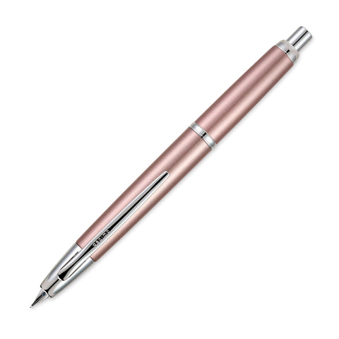 PILOT Vanishing Point Decimo Refillable & Retractable Fountain Pen, Champagne Barrel with Rhodium Accents, Medium Nib (65348)