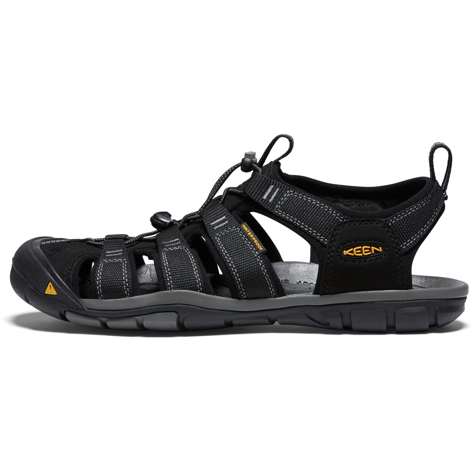 KEEN mens Clearwater Cnx-m Sandal, Black/Gargoyle, 11.5 US