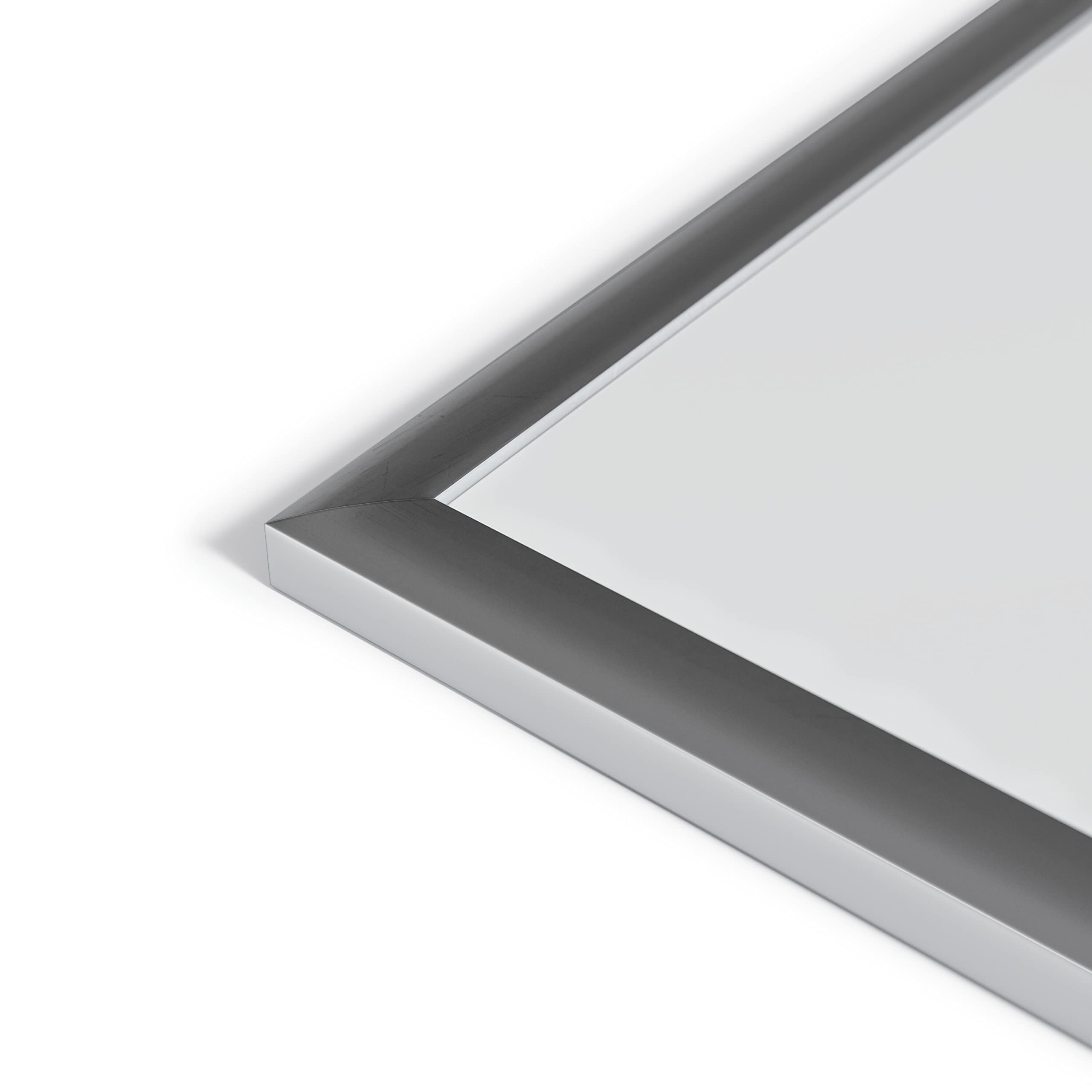 U Brands Magnetic Whiteboard 48" x 72", Large Dry Erase Board with Silver Aluminum Frame, Wall Mounted White Board for Office, Classroom & Conference Room, 6' x 4'