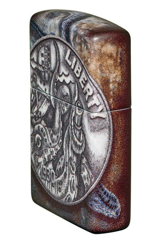 Zippo Pirate Coin 540 Color Pocket Lighter