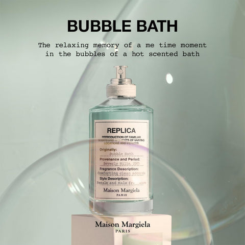 Maison Margiela - Replica - Bubble Bath Eau de Toilette - Fresh Fragrance - With Soap Bubbles, Rose & Coconut Milk - 3.4 Fl Oz