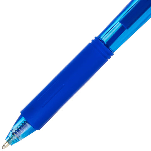 Pentel Wow! Retractable Ballpoint Pen, (1.0mm) Medium Line, Blue Ink, Pack of 5 (BK440BP5C)