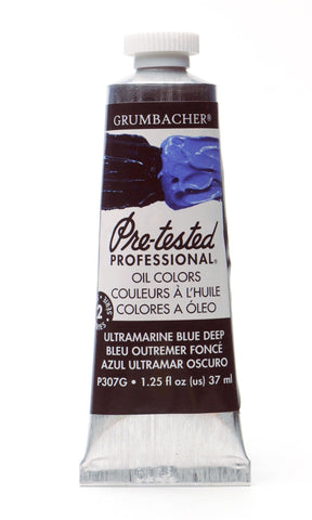 Grumbacher Pre-Tested Oil Paint, 37ml/1.25 Ounce, Ultramarine Blue Deep (P307G)
