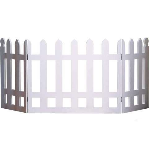 White Picket Fence Folding Pet Gate