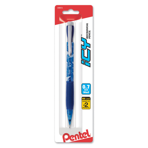 Pentel Icy Automatic Pencil, (0.7mm), Assorted Barrels, Color May Vary, 1 Pack (AL27TBP)