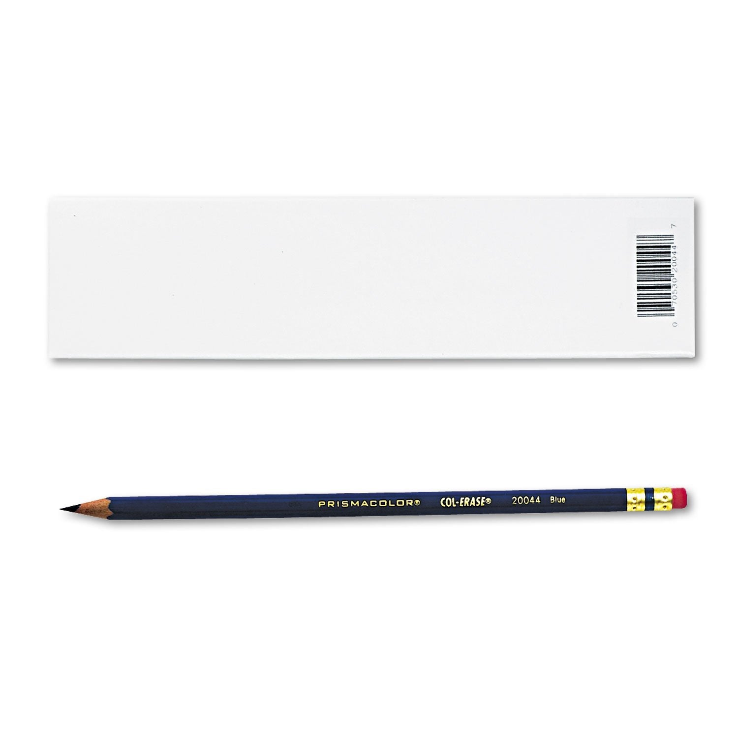 Prismacolor Col-Erase Erasable Colored Pencil w/Eraser, Blue Lead, 12 Count