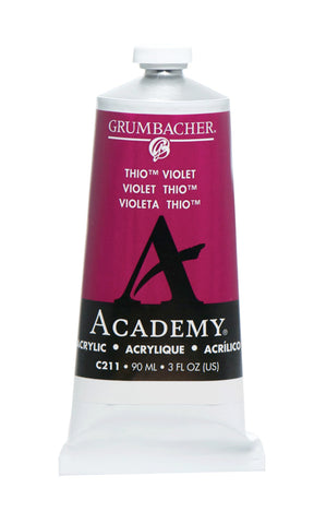 Grumbacher Academy Acrylic Paint, Gloss, 90ml/3 oz Metal Tube, Thio Violet