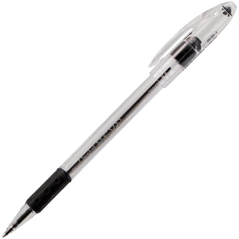 Pentel RSVP Ballpoint Pen, (0.7mm), Fine Line, Black Ink (BK90BP3A) (Pack of 1, 3 Count Total)