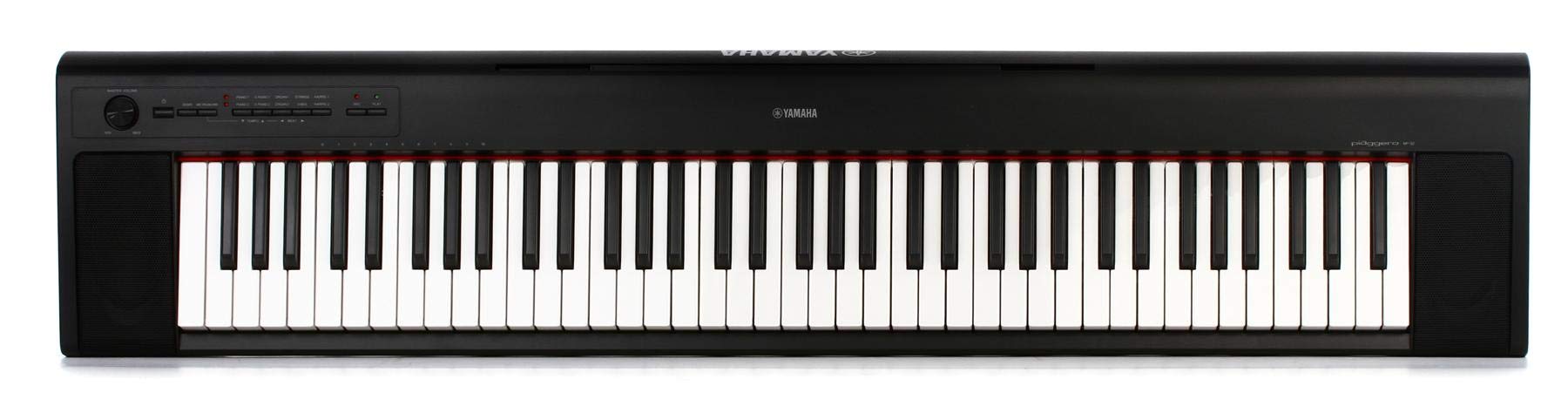 Yamaha Piaggero 76-Key Lightweight Portable Keyboard, Premium Yamaha Voices, Graded Soft Touch Keys, Black NP32B