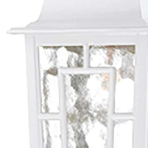 Nuvo Lighting 60/4931 Banyon One Light Hanging Lantern 100 Watt A19 Max. Clear Water Glass White Outdoor Fixture