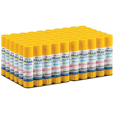 Prang Washable Glue Stick, Clear, 0.28 oz., 60 Count