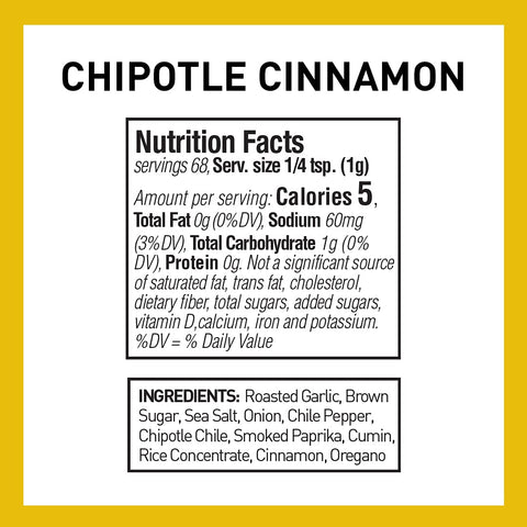 The Spice Hunter Global Fusion Rub, Chipotle Cinnamon, 2.4 Ounce