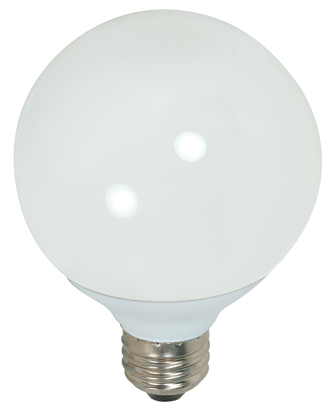 Satco S7305 15-Watt Medium Base Globe, 4100K, 120V, Equivalent to 60-Watt Incandescent Lamp