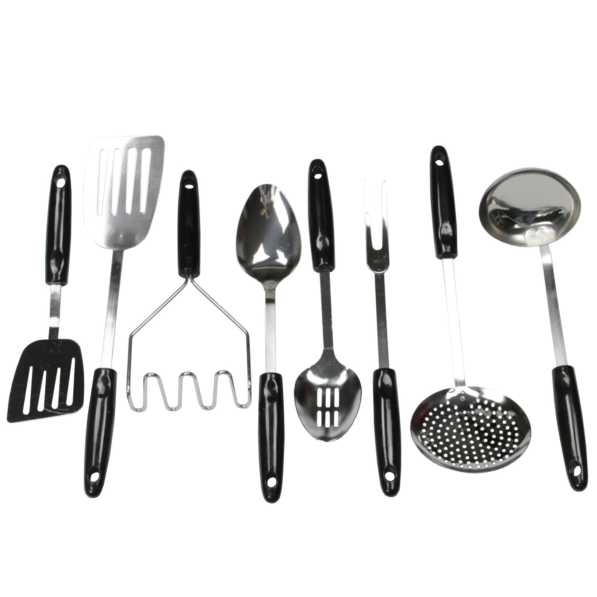 Chef Craft Basic Stainless Steel Turner/Spatula, 13.75 inch, Black