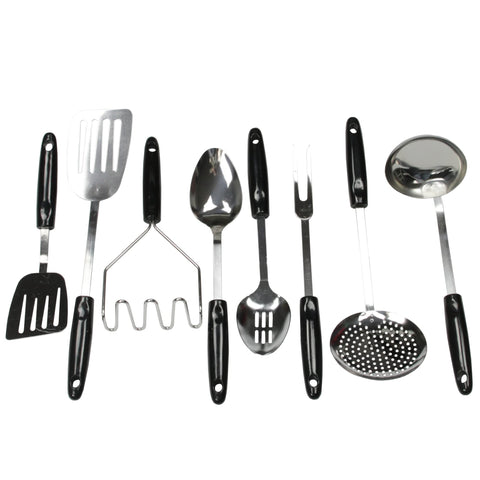Chef Craft Basic Stainless Steel Turner/Spatula, 13.75 inch, Black